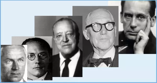 Zu den Architekten (einige Beispiele der Bauhaus-Architekten)