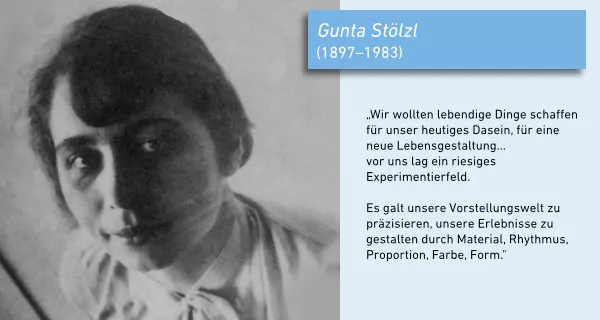 Porträt Gunta Stölzl. Foto: unbekannt, um 1926. 